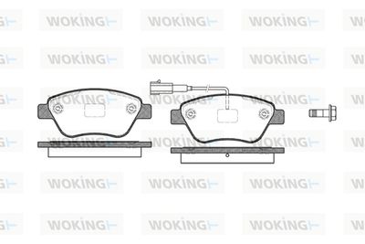 P958311 WOKING Комплект тормозных колодок, дисковый тормоз