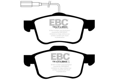 DP1904 EBC Brakes Комплект тормозных колодок, дисковый тормоз