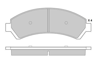 120920 E.T.F. Комплект тормозных колодок, дисковый тормоз