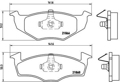 P85030 BREMBO Комплект тормозных колодок, дисковый тормоз