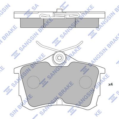 SP1635 Hi-Q Комплект тормозных колодок, дисковый тормоз