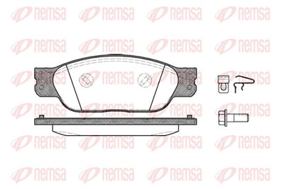 073100 REMSA Комплект тормозных колодок, дисковый тормоз