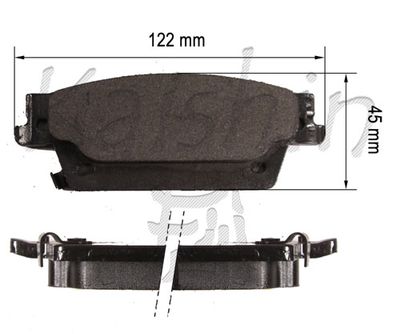 FK10164 KAISHIN Комплект тормозных колодок, дисковый тормоз