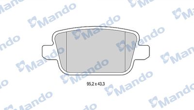 MBF015232 MANDO Комплект тормозных колодок, дисковый тормоз