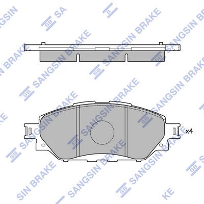 SP4243 Hi-Q Комплект тормозных колодок, дисковый тормоз