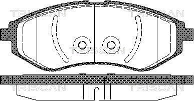 811021005 TRISCAN Комплект тормозных колодок, дисковый тормоз