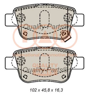 70417183 IAP QUALITY PARTS Комплект тормозных колодок, дисковый тормоз