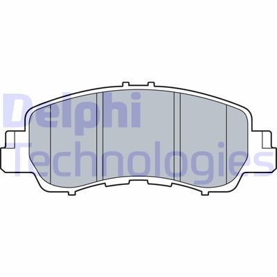 LP3571 DELPHI Комплект тормозных колодок, дисковый тормоз