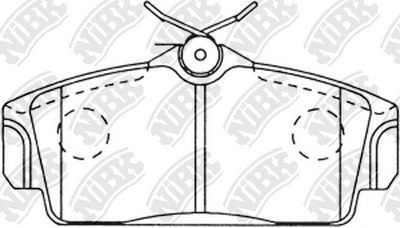 PN2230 NiBK Комплект тормозных колодок, дисковый тормоз