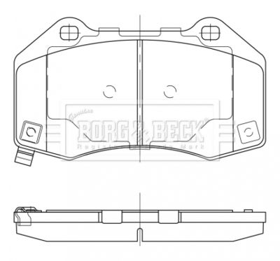 BBP2528 BORG & BECK Комплект тормозных колодок, дисковый тормоз