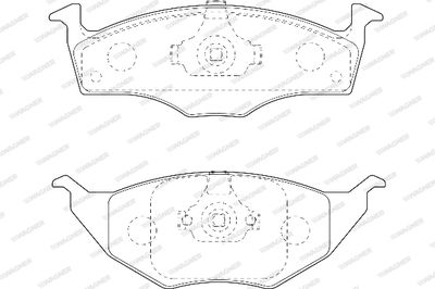WBP23394A WAGNER Комплект тормозных колодок, дисковый тормоз