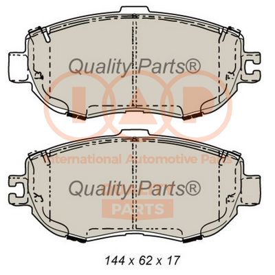 70417140 IAP QUALITY PARTS Комплект тормозных колодок, дисковый тормоз