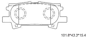 KD2783 ASIMCO Комплект тормозных колодок, дисковый тормоз