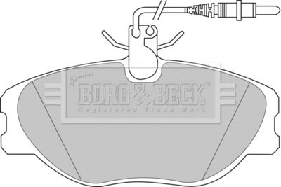 BBP1438 BORG & BECK Комплект тормозных колодок, дисковый тормоз