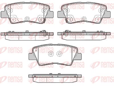 136285 REMSA Комплект тормозных колодок, дисковый тормоз