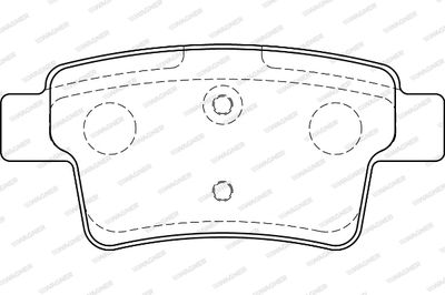 WBP24540A WAGNER Комплект тормозных колодок, дисковый тормоз