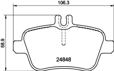 8DB355037531 HELLA PAGID Комплект тормозных колодок, дисковый тормоз