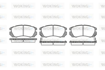 P503302 WOKING Комплект тормозных колодок, дисковый тормоз