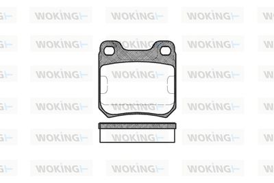 P339300 WOKING Комплект тормозных колодок, дисковый тормоз