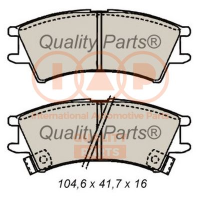 70407090 IAP QUALITY PARTS Комплект тормозных колодок, дисковый тормоз