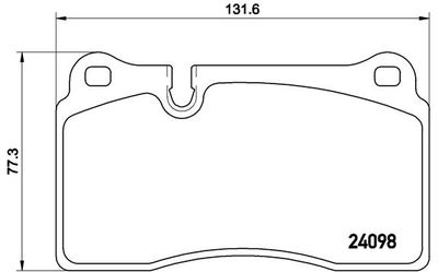 P85110 BREMBO Комплект тормозных колодок, дисковый тормоз