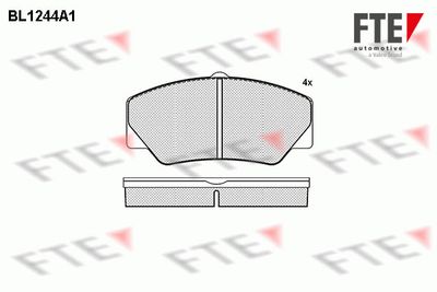 BL1244A1 FTE Комплект тормозных колодок, дисковый тормоз