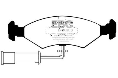 DP2389 EBC Brakes Комплект тормозных колодок, дисковый тормоз