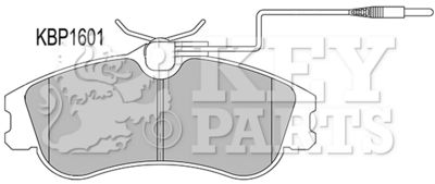 KBP1601 KEY PARTS Комплект тормозных колодок, дисковый тормоз