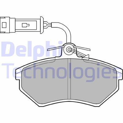 LP884 DELPHI Комплект тормозных колодок, дисковый тормоз