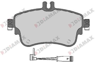 N09670A DIAMAX Комплект тормозных колодок, дисковый тормоз
