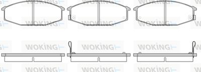 P015302 WOKING Комплект тормозных колодок, дисковый тормоз