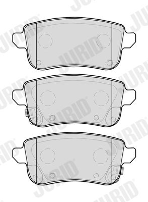 574073J JURID Комплект тормозных колодок, дисковый тормоз