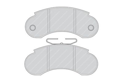 FVR752 FERODO Комплект тормозных колодок, дисковый тормоз