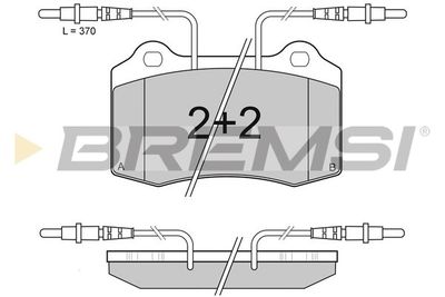 BP2985 BREMSI Комплект тормозных колодок, дисковый тормоз