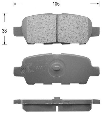 FK1244 KAISHIN Комплект тормозных колодок, дисковый тормоз