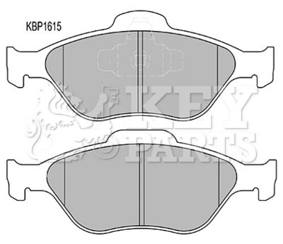 KBP1615 KEY PARTS Комплект тормозных колодок, дисковый тормоз