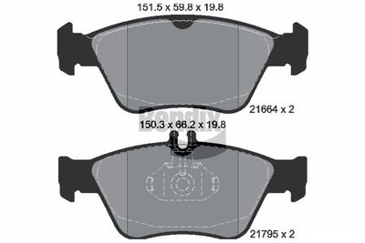 BPD1190 BENDIX Braking Комплект тормозных колодок, дисковый тормоз