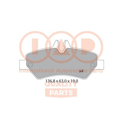 70454014 IAP QUALITY PARTS Комплект тормозных колодок, дисковый тормоз