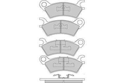 120250 E.T.F. Комплект тормозных колодок, дисковый тормоз