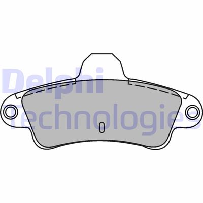 LP1242 DELPHI Комплект тормозных колодок, дисковый тормоз