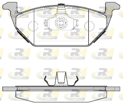 263300 ROADHOUSE Комплект тормозных колодок, дисковый тормоз