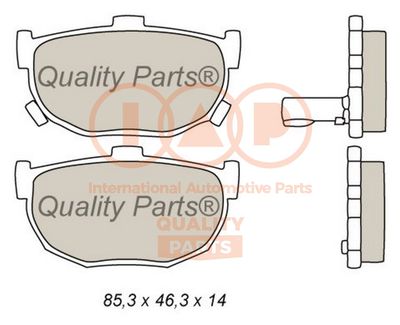 70421043G IAP QUALITY PARTS Комплект тормозных колодок, дисковый тормоз