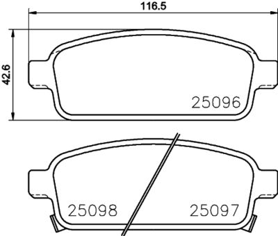 P59087 BREMBO Комплект тормозных колодок, дисковый тормоз