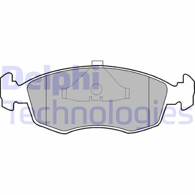 LP587 DELPHI Комплект тормозных колодок, дисковый тормоз