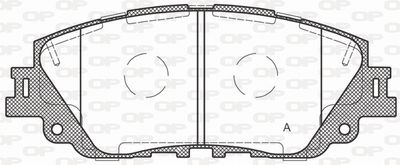 BPA178700 OPEN PARTS Комплект тормозных колодок, дисковый тормоз