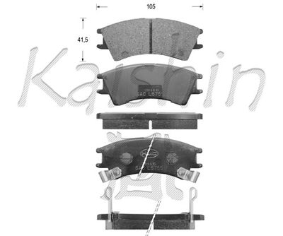 FK11109 KAISHIN Комплект тормозных колодок, дисковый тормоз