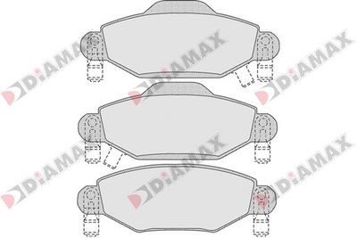 N09165 DIAMAX Комплект тормозных колодок, дисковый тормоз