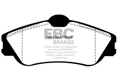 DP1346 EBC Brakes Комплект тормозных колодок, дисковый тормоз