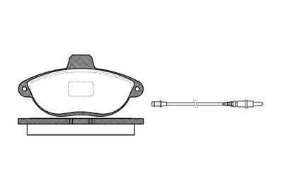 NB23040V02 NEW BLOX Комплект тормозных колодок, дисковый тормоз