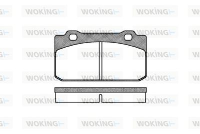 P310300 WOKING Комплект тормозных колодок, дисковый тормоз